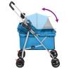 Folding Dog Stroller Blue - Comfortable & Portable | Hipo Market