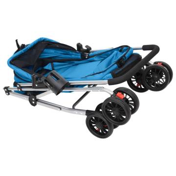 Folding Dog Stroller Blue - Comfortable & Portable | Hipo Market