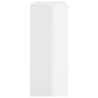 High Gloss White Book Cabinet & Room Divider - 80x30x72 cm