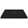 Modern Rectangular ABS Shower Base Tray Black 80x100 cm