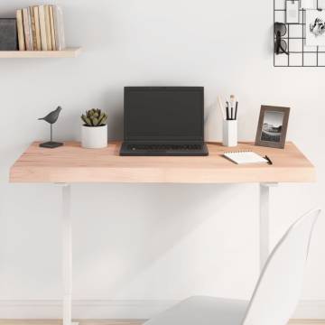 Untreated Solid Oak Table Top 100x60 cm | Hipomarket