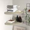 Floating Corner Shelves 2 pcs Oak 35x35x3.8 cm MDF Colour oak Size 35 x 35 x 3.8 cm Quantity in Package 2 Number of Pieces 1 