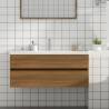 Sink Cabinet Brown Oak 100x38.5x45 cm Engineered Wood Colour brown oak Size 100 x 38.5 x 45 cm Number of 1 Number of Pieces 