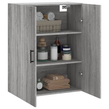 Wall Mounted Cabinet Grey Sonoma - Stylish Storage Solution