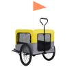 2-in-1 Pet Bike Trailer & Jogging Stroller - Yellow & Grey