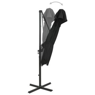 Cantilever Umbrella Double Top 250x250 cm Black | Hipo Market