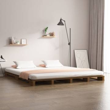 Pallet Bed Honey Brown 120x200 cm - Solid Wood Pine