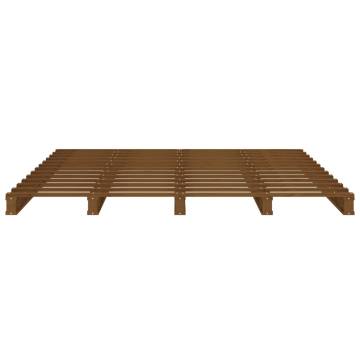 Pallet Bed Honey Brown 120x200 cm - Solid Wood Pine