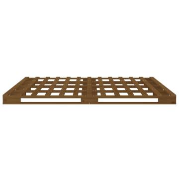 Pallet Bed Honey Brown 120x200 cm - Solid Wood Pine