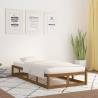 Bed Frame Honey Brown 100x200 cm Solid Wood Colour honey brown Size 100 x 200 cm 