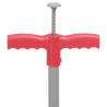 Weed Remover Red & Grey - Durable Steel Tool | Hipomarket