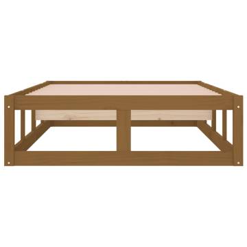 Honey Brown Solid Wood Bed Frame 100x200 cm | Hipo Market