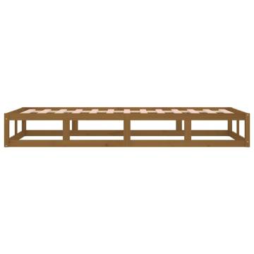 Honey Brown Solid Wood Bed Frame 100x200 cm | Hipo Market