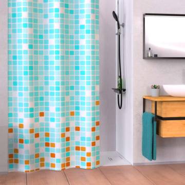 EISL Shower Curtain - Blue-Orange Mosaic 200x180 cm