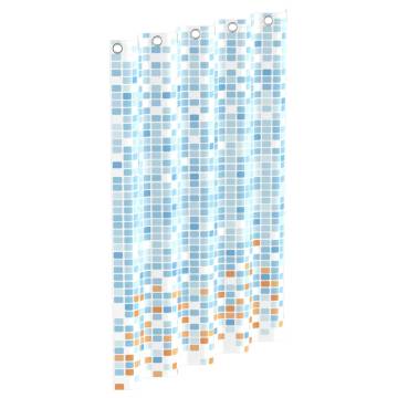 EISL Shower Curtain - Blue-Orange Mosaic 200x180 cm