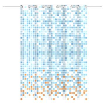 EISL Shower Curtain - Blue-Orange Mosaic 200x180 cm