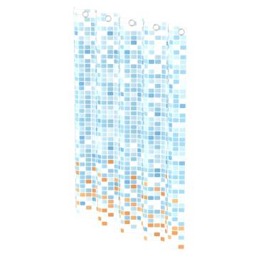 EISL Shower Curtain - Blue-Orange Mosaic 200x180 cm