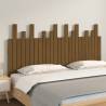 Elegant Honey Brown Wall Headboard - Solid Pine Wood