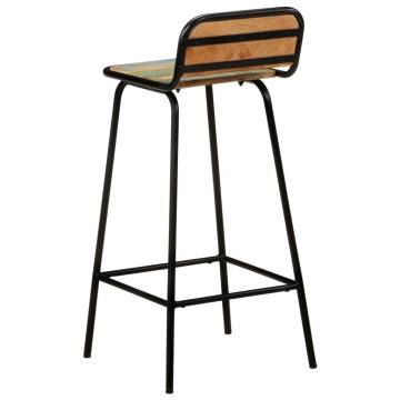 Bar Chairs 4 pcs - Solid Reclaimed Wood | Hipomarket UK