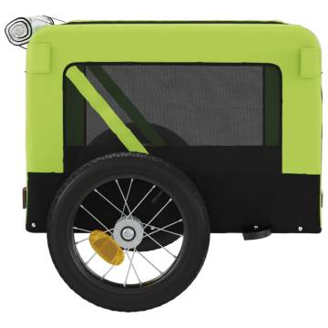 Pet Bike Trailer - Green & Black Oxford Fabric | Hipo Market