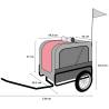 FLAMINGO Dog Bike Trailer Romero Grey - Perfect for Pet Adventures