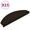 Self-Adhesive Stair Mats - 15pcs Dark Brown | Hipomarket