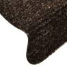 Self-Adhesive Stair Mats - 15pcs Dark Brown | Hipomarket