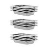 Gastronorm Containers 12 pcs GN 1/4 40 mm Stainless Steel Size 265 x 162 x 40 mm 