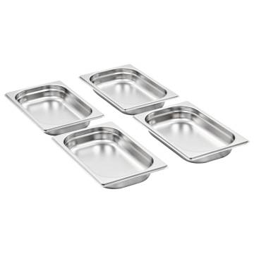 Gastronorm Containers 12 pcs GN 1/4 - Stainless Steel | HipoMarket