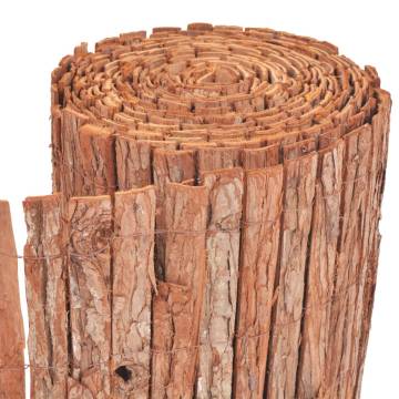 Bark Fence 1000x50 cm | Natural Garden Barrier