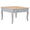 Coffee Table Grey 80x80x50 cm Wood Colour brown and grey Size 80 x 80 x 50 cm Quantity in Package 1 