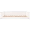 Premium White Dog Bed - Solid Pine Wood, 105.5x75.5x28 cm