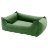 Madison Dog Bed Velvet 80x67 cm - Cozy Green Pet Lounge