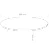 Table Top Round MDF 800x18 mm | Durable & Elegant Design