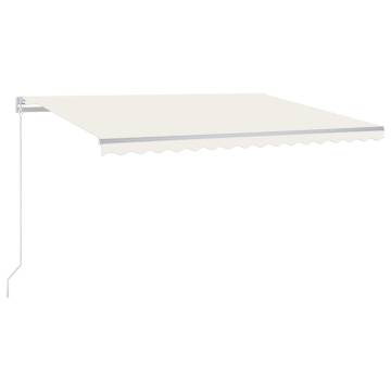 Manual Retractable Awning 450x300 cm - Cream | HipoMarket