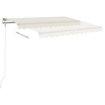 Manual Retractable Awning 450x300 cm - Cream | HipoMarket