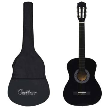 Classical Guitar for Beginners | Black 3/4 Size with Bag