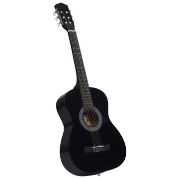 Classical Guitar for Beginners | Black 3/4 Size with Bag