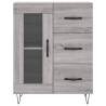 Stylish Highboard Grey Sonoma - 69.5x34x180 cm