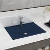 Luxury Basin with Faucet Hole Matt Dark Blue 60x46 cm Ceramic Colour matte dark blue 