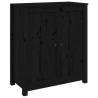 Black Solid Wood Pine Sideboards - 2 pcs | HipoMarket UK