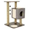 Jack and Vanilla Cat Tree House Molly 56x56x86 cm Grey Colour grey 