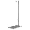 Garden Shower with Grey Base 220 cm Stainless Steel Colour grey Size 110 x 62 x 5 cm Quantity in Package 1 