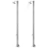 Garden Shower 220 cm Stainless Steel with Grey Base | HipoMarket