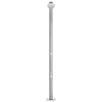 Garden Shower 220 cm Stainless Steel with Grey Base | HipoMarket