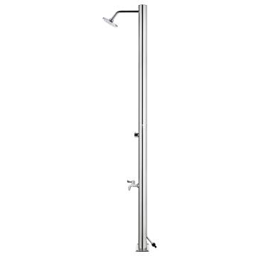 Garden Shower 220 cm Stainless Steel with Grey Base | HipoMarket