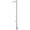 Garden Shower 220 cm Stainless Steel with Grey Base | HipoMarket