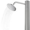 Garden Shower 220 cm Stainless Steel with Grey Base | HipoMarket