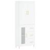 Elegant Highboard in White - 69.5x34x180 cm | HipoMarket