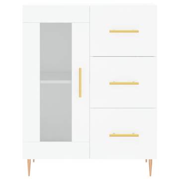 Elegant Highboard in White - 69.5x34x180 cm | HipoMarket